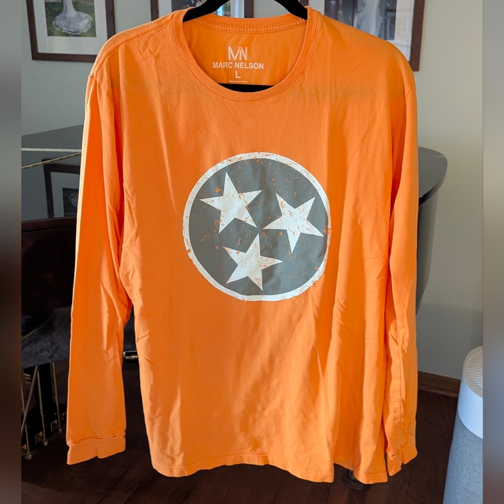 Marc Nelson Tennessee Orange Star Long Sleeve Tee